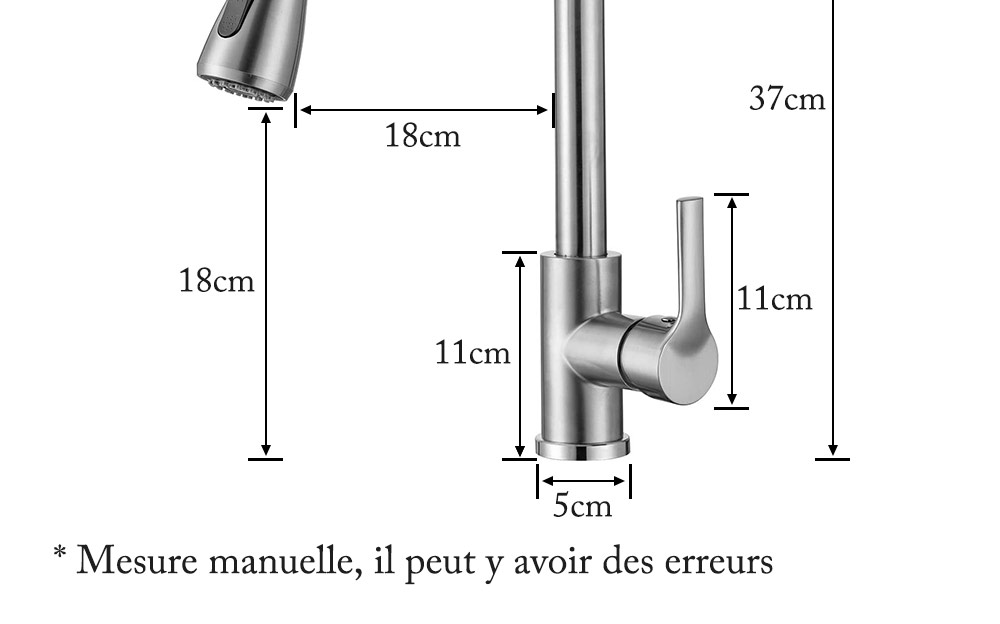 Robinet mitigeur extractible