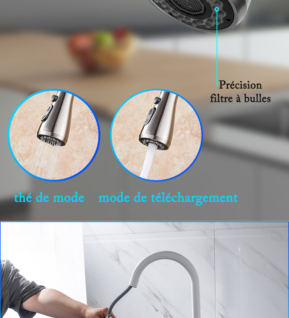 Robinet mitigeur extractible