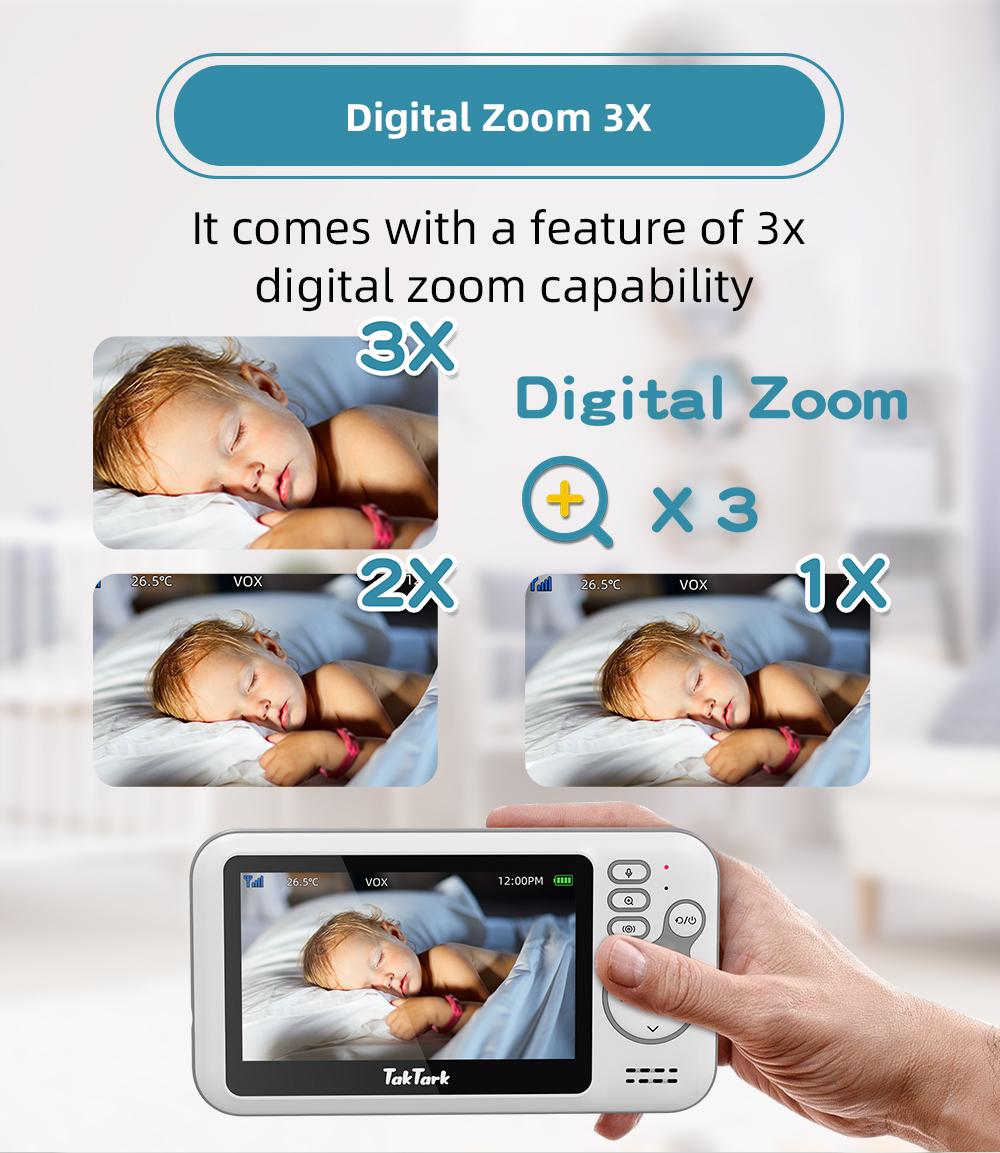 Babyphone vidéo 4.3