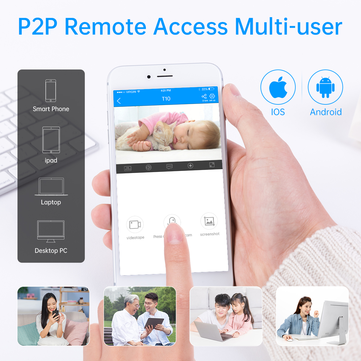 Jooan 1080P caméra IP Jooan 1080P caméra IP