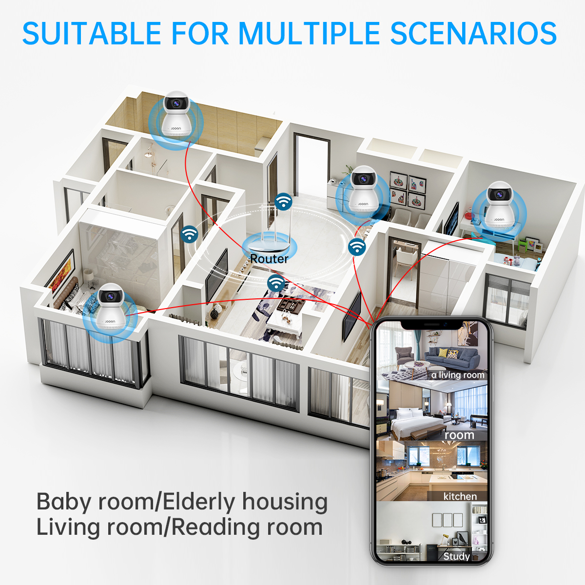 Jooan 1080P caméra IP Jooan 1080P caméra IP