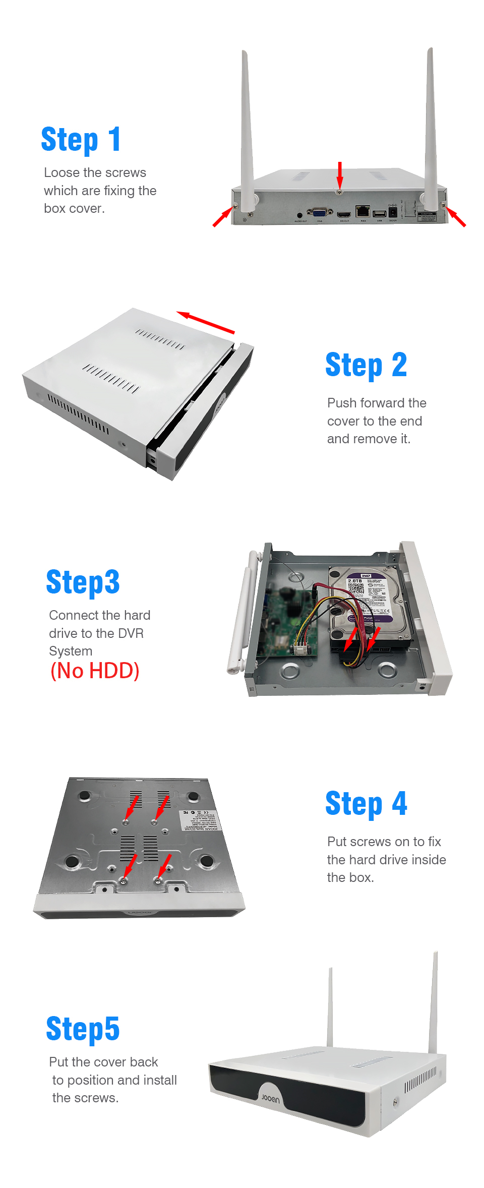 Jooan 10CH NVR 3MP 5MP Jooan 10CH NVR 3MP 5MP