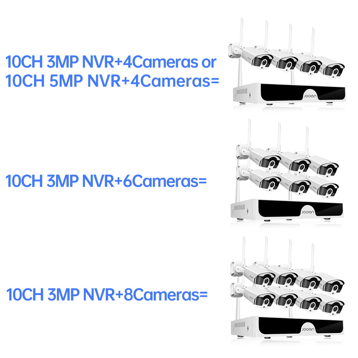 Jooan 10CH NVR 3MP 5MP Jooan 10CH NVR 3MP 5MP