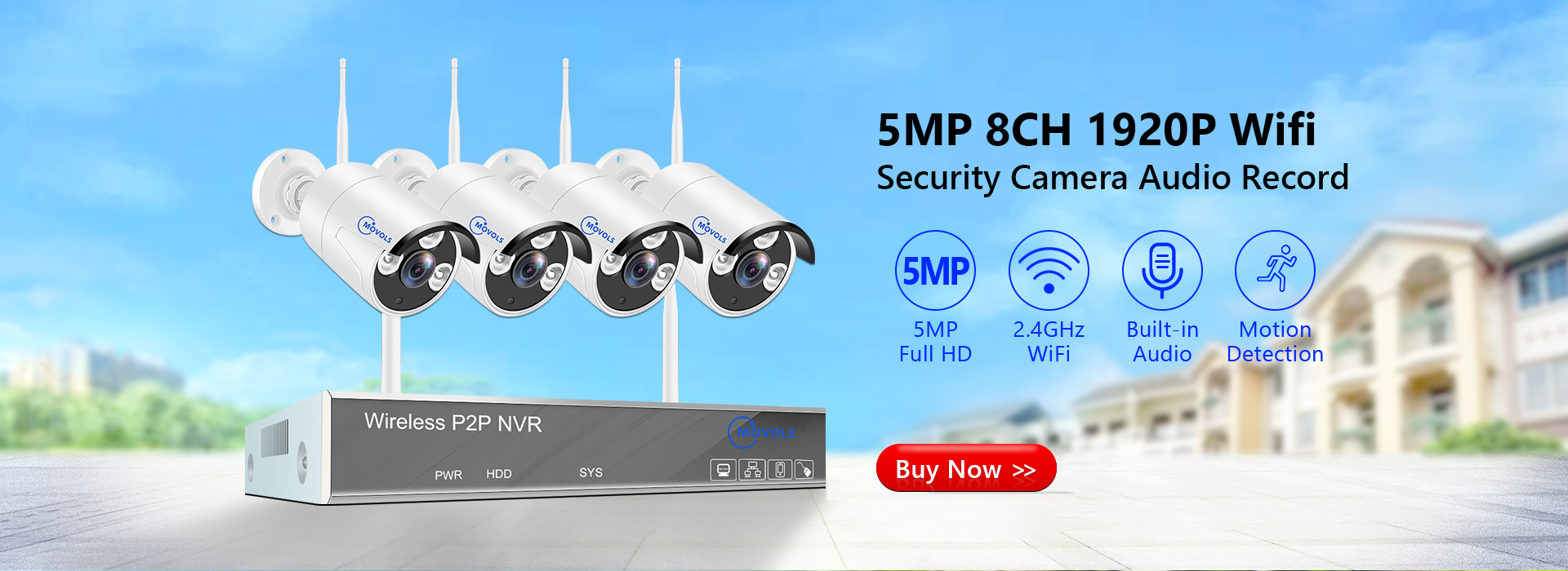 MOVOLS 8CH 5MP 8MP POE