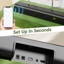 Ultidea – haut-parleur barre de son TV 120W