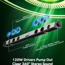 Ultidea – haut-parleur barre de son TV 120W