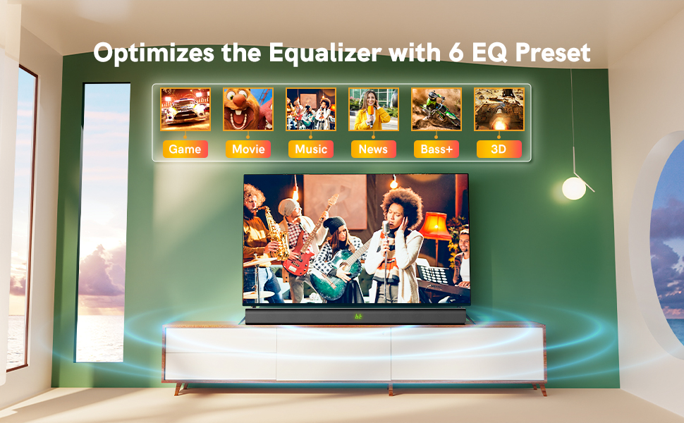 Ultidea – haut-parleur barre de son TV 120W Ultidea – haut-parleur barre de son TV 120W