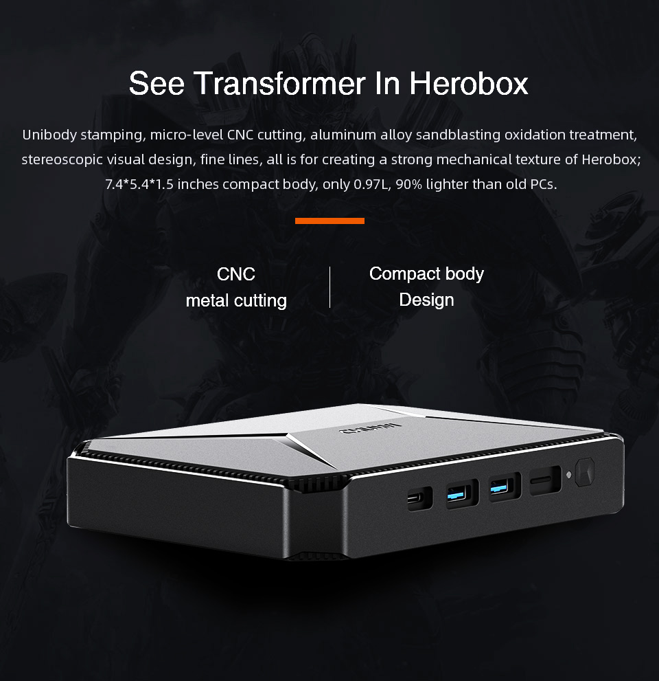 CHUWI – Mini pc de bureau HeroBox