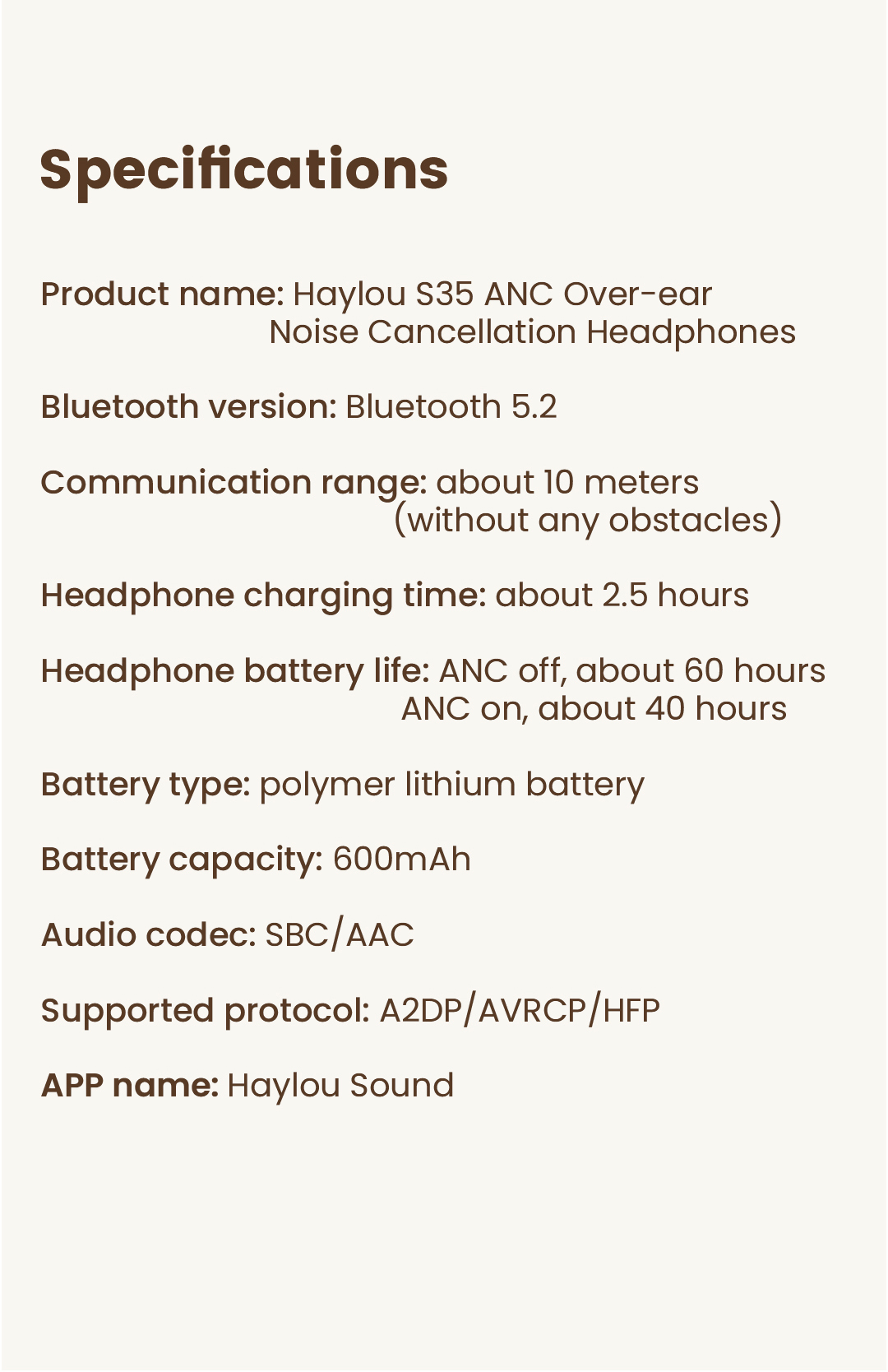 HAYLOU – écouteurs sans fil Bluetooth 5.2 HAYLOU – écouteurs sans fil Bluetooth 5.2