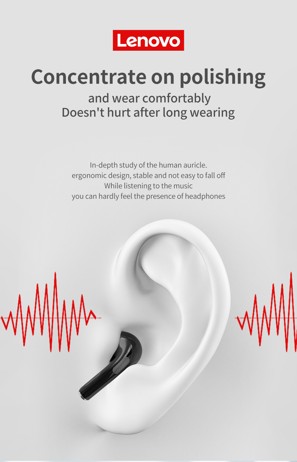 Lenovo – écouteurs sans fil Bluetooth 5.0 TWS