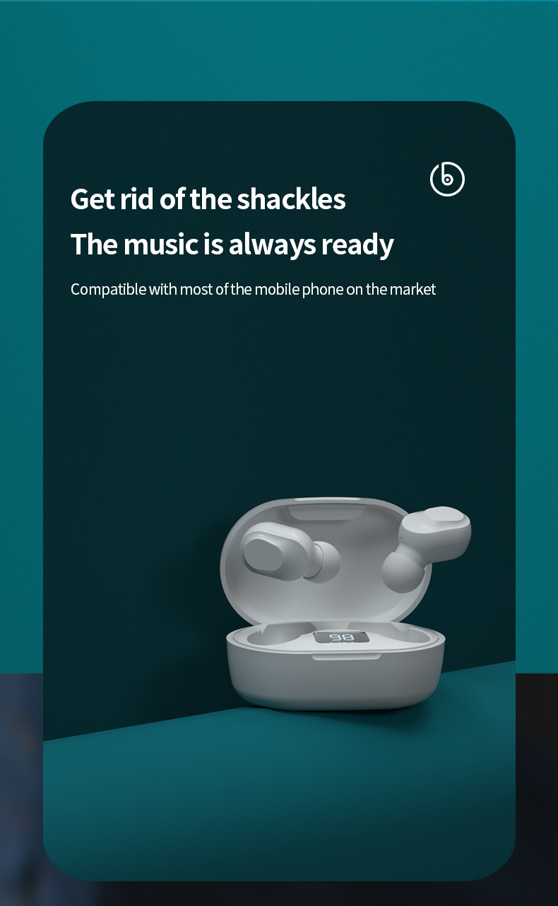 Lenovo Écouteurs sans Fil Bluetooth