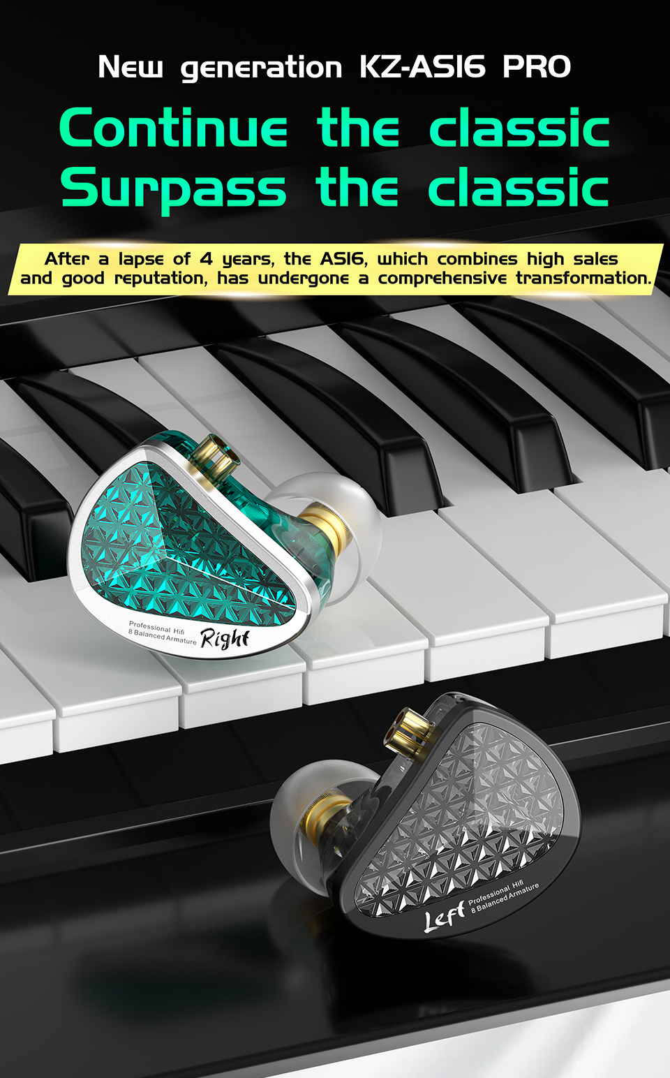 KZ AS16 Pro écouteurs filaires