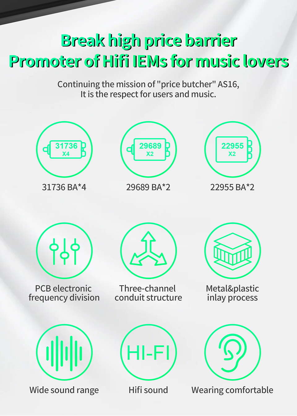 KZ AS16 Pro écouteurs filaires