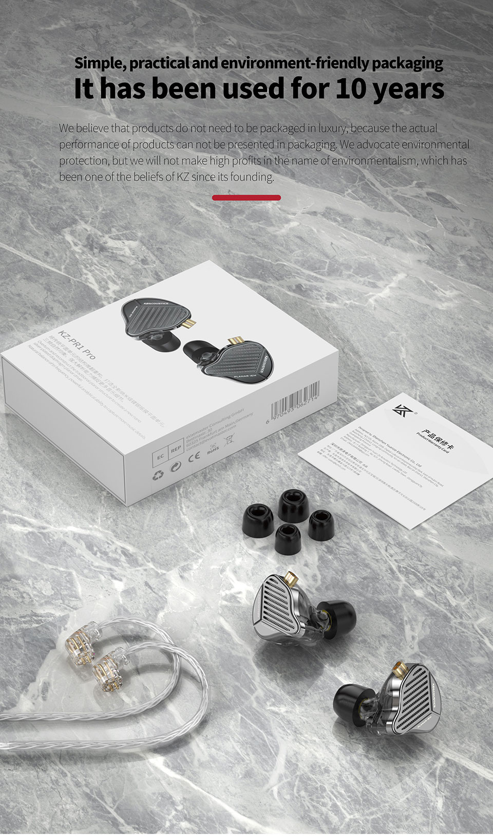 KZ PR1 Pro – écouteurs intra-auriculaires magnétiques