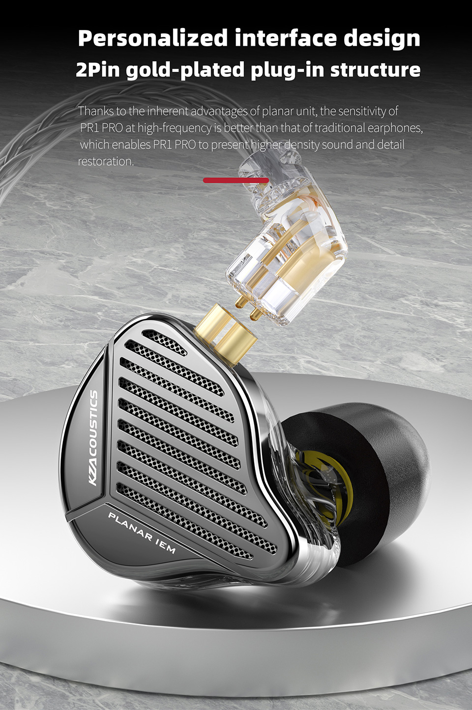 KZ PR1 Pro – écouteurs intra-auriculaires magnétiques