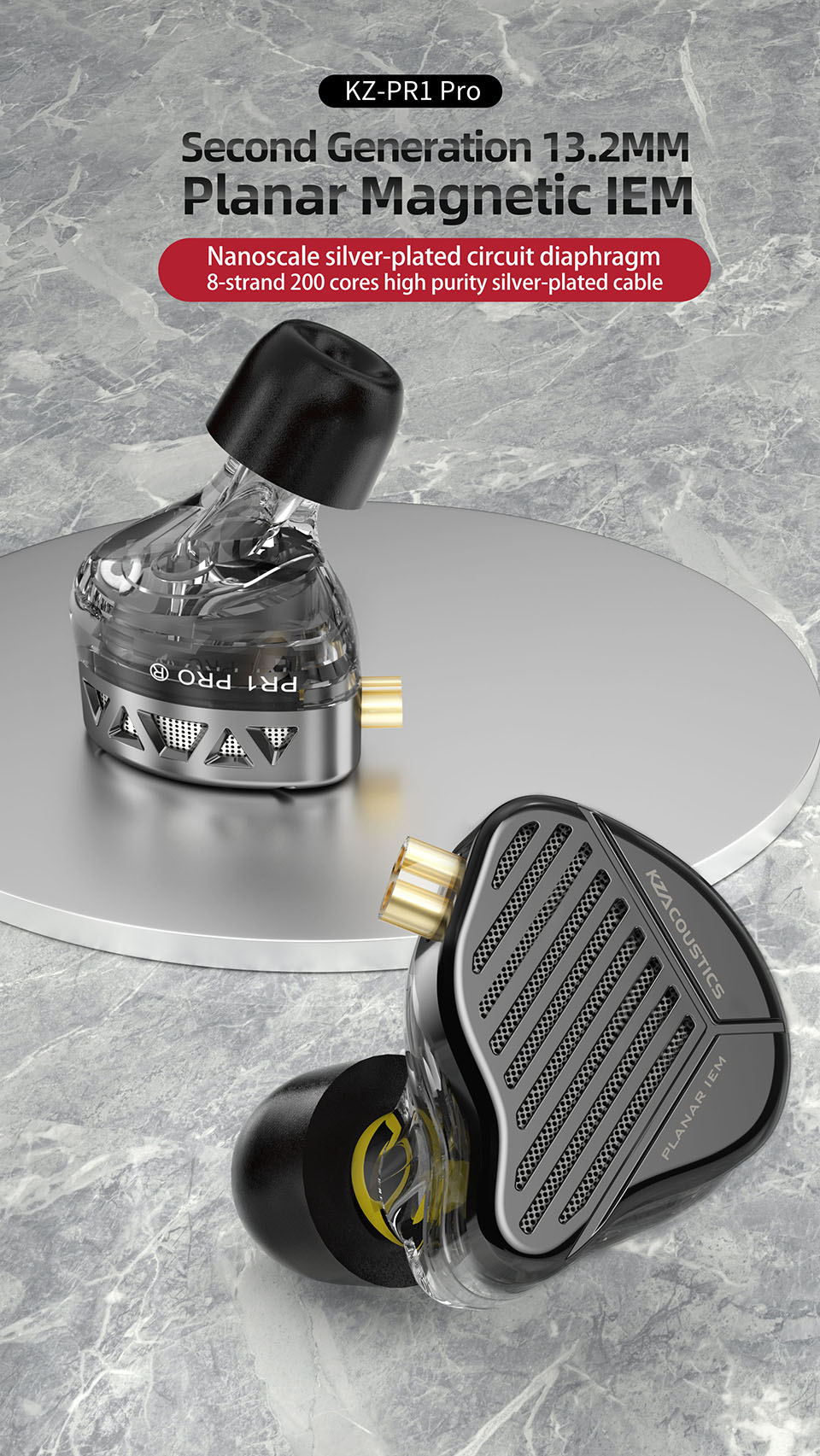 KZ PR1 Pro – écouteurs intra-auriculaires magnétiques