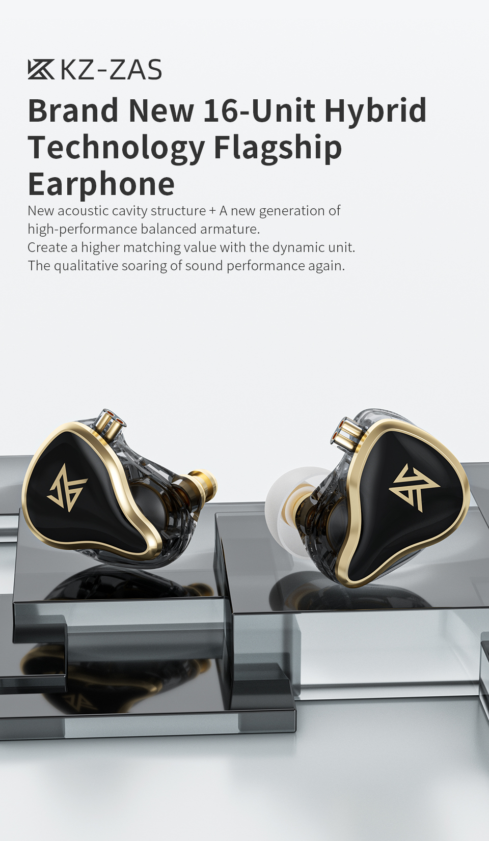 KZ – écouteurs ZAS 7BA + 1DD