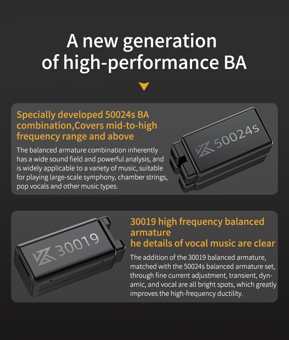 KZ – écouteurs ZAS 7BA + 1DD