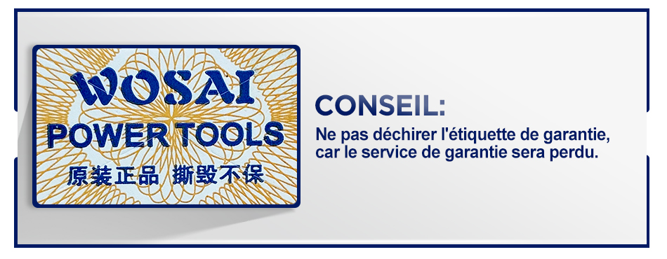 WOSAI – scie à chaîne sans balais de 6 pouces