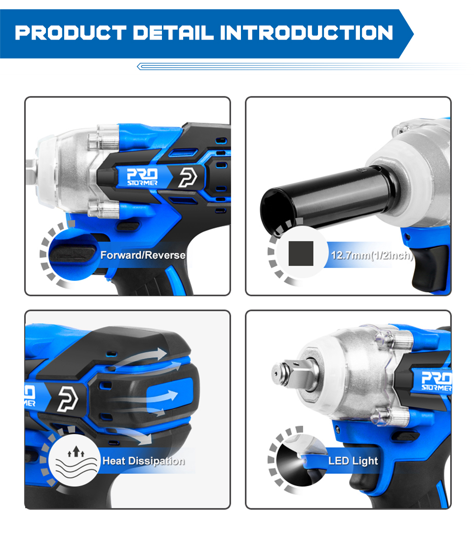 PROSTORMER – clé à chocs électrique 21V