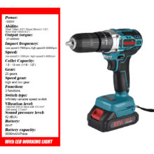 Onovan – perceuse à percussion électrique