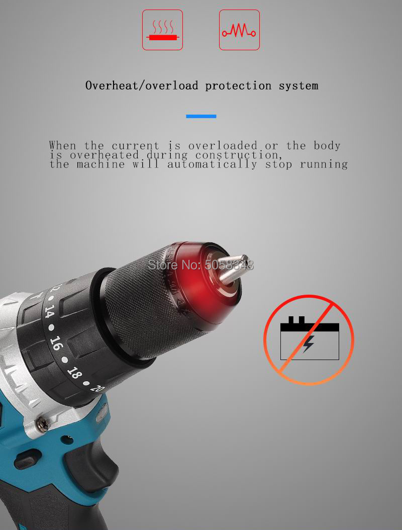 Perceuse à percussion et à tournevis sans fil