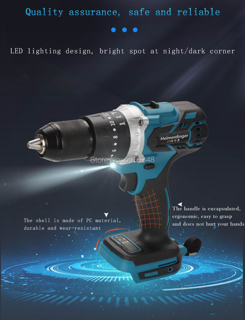 Perceuse à percussion et à tournevis sans fil