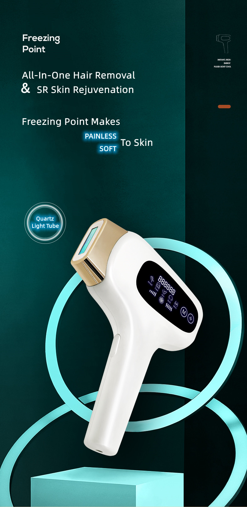 Photoépilateur Laser électrique indolore