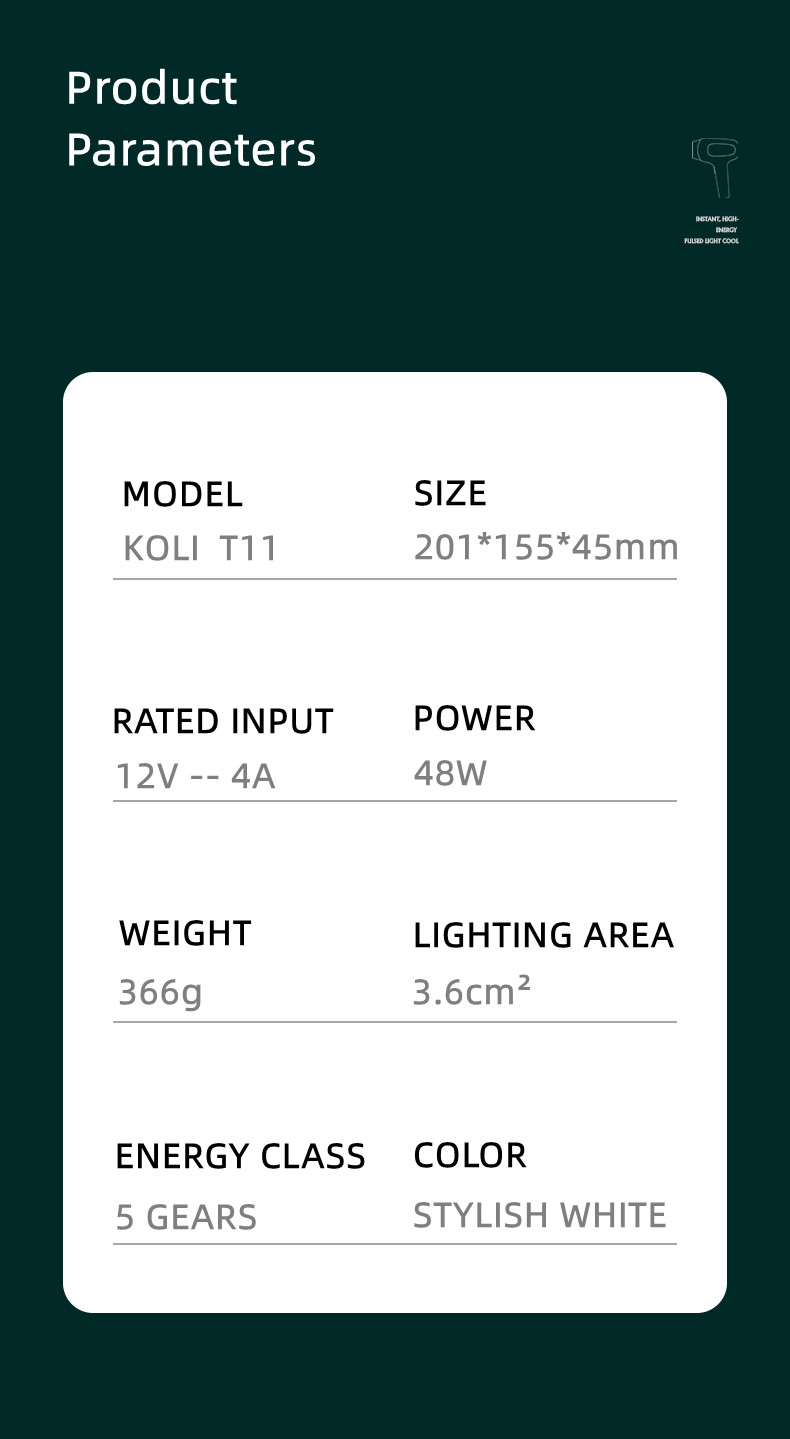 Photoépilateur Laser électrique indolore