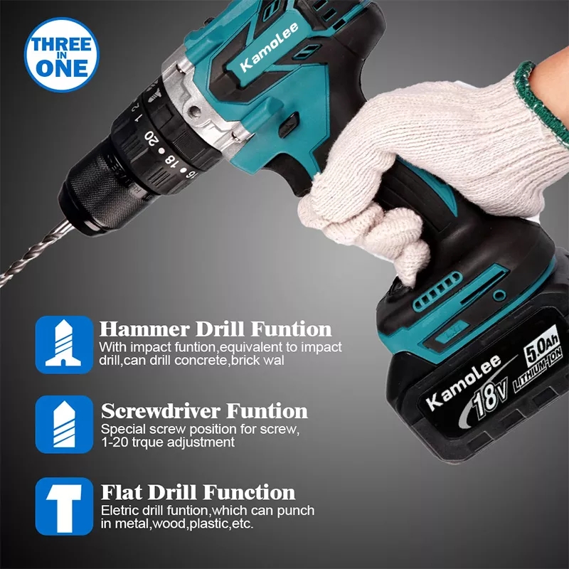 Kamolee – perceuse à percussion électrique Kamolee – perceuse à percussion électrique