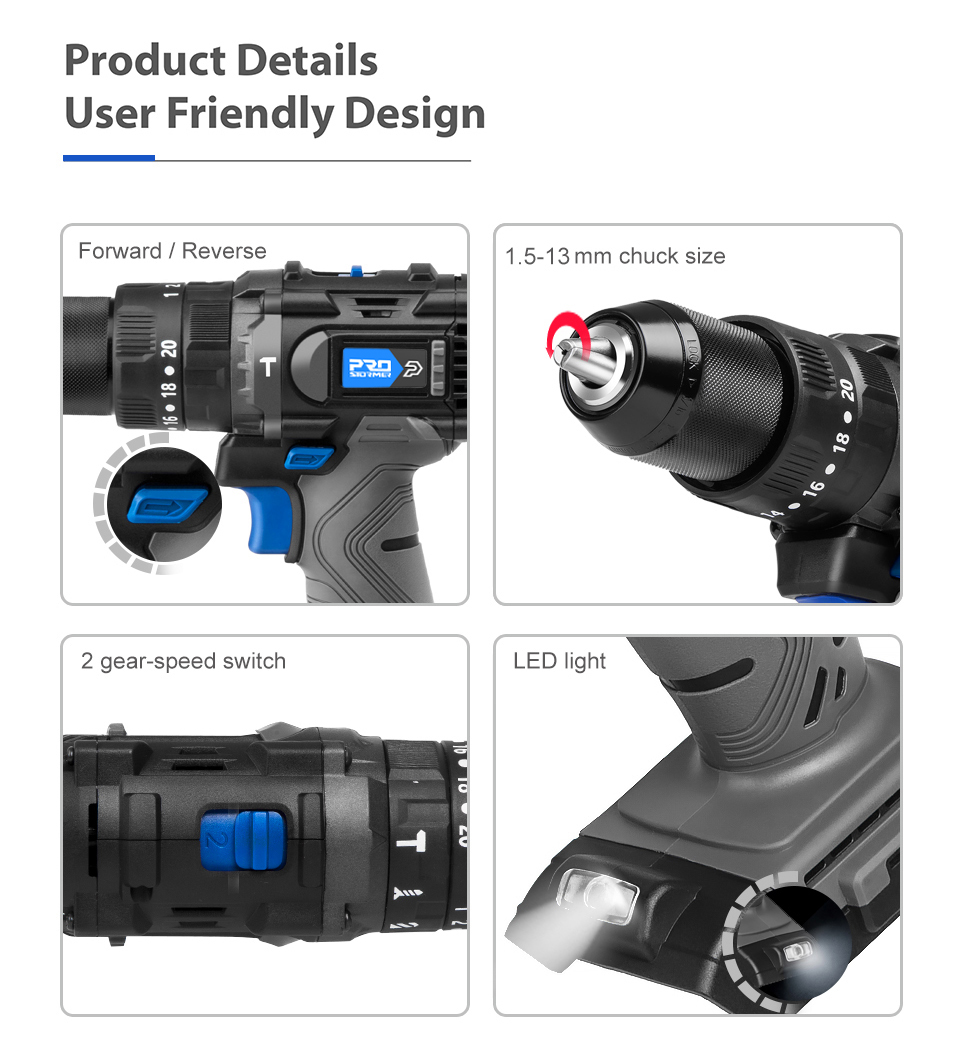 PROSTORMER – marteau perforateur électrique sans fil