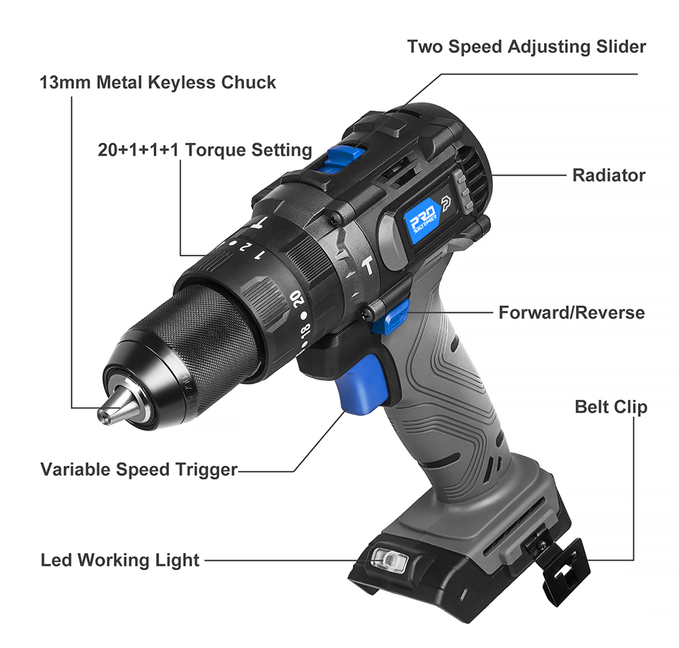 PROSTORMER – marteau perforateur électrique sans fil