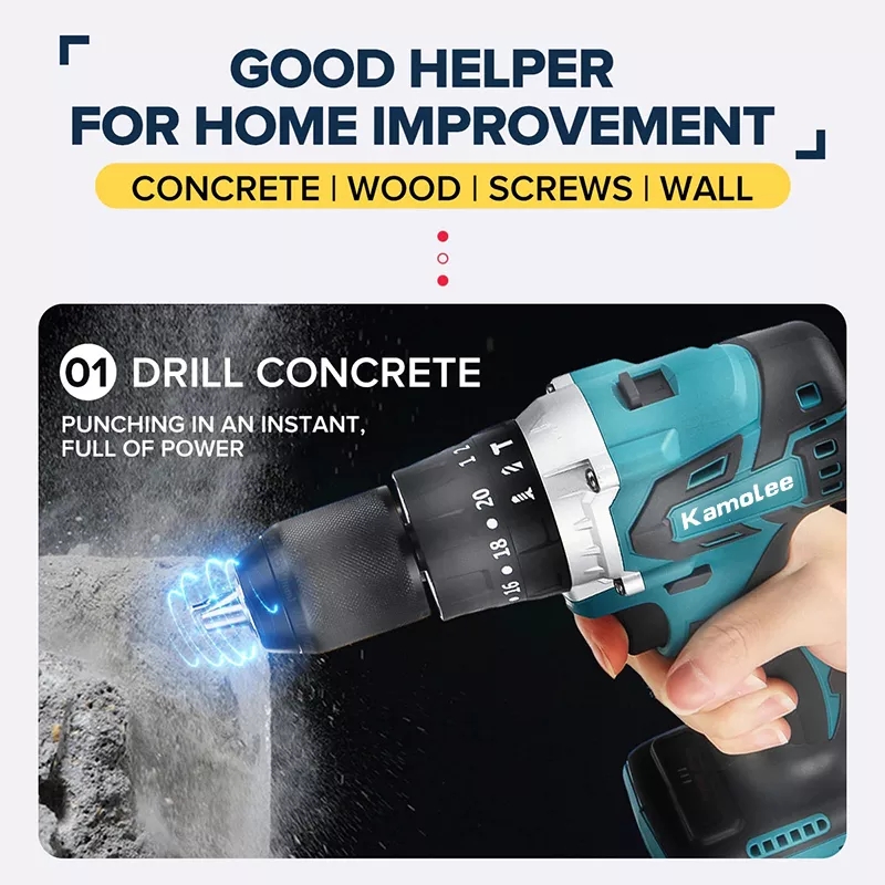 Kamolee – tournevis électrique sans fil 13mm