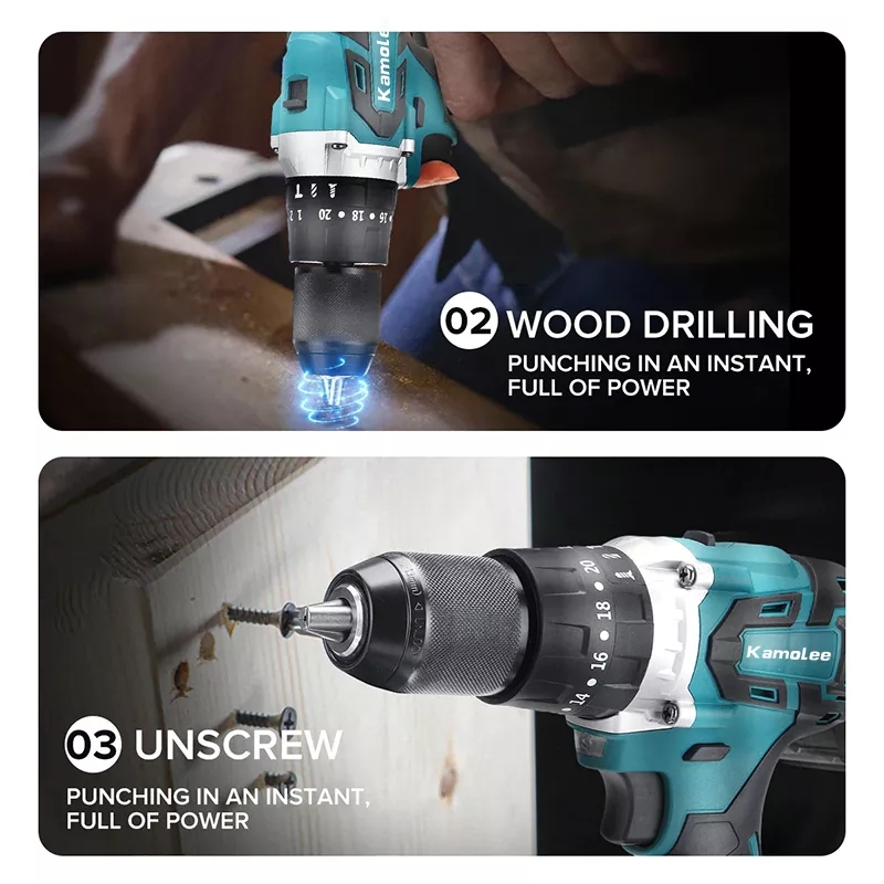 Kamolee – tournevis électrique sans fil 13mm