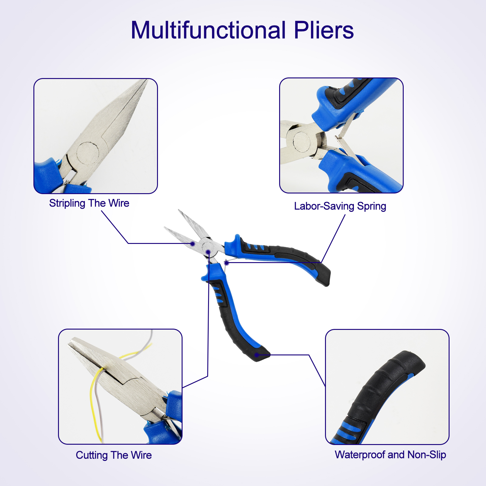 NEWACALOX – Mini pinces pointues pour électricien