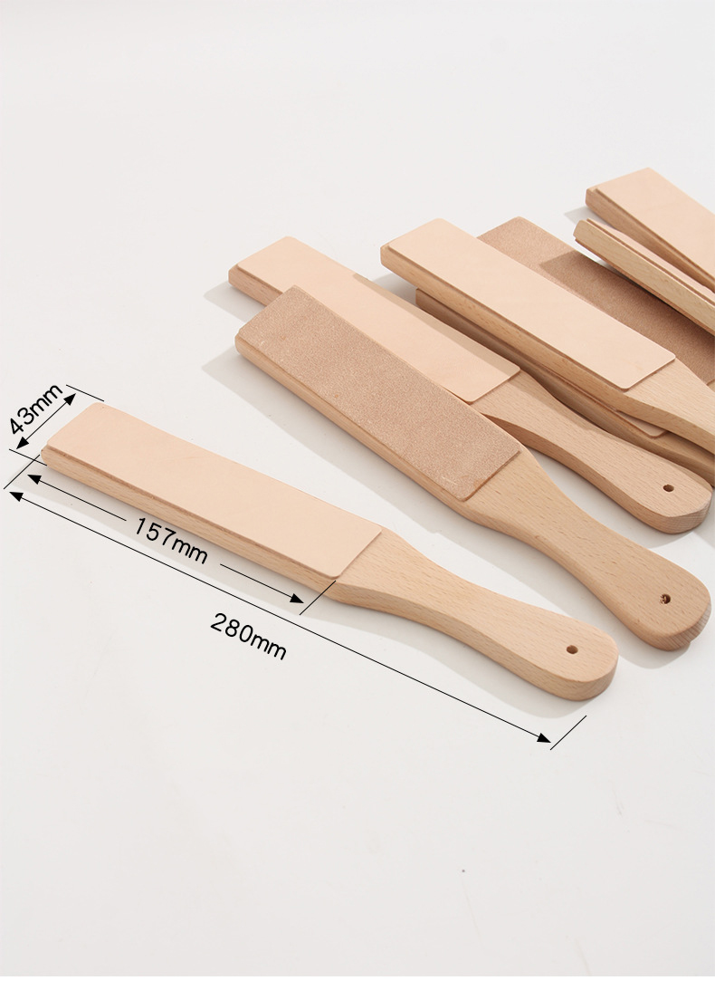 Affûteur de cuir poignée en bois