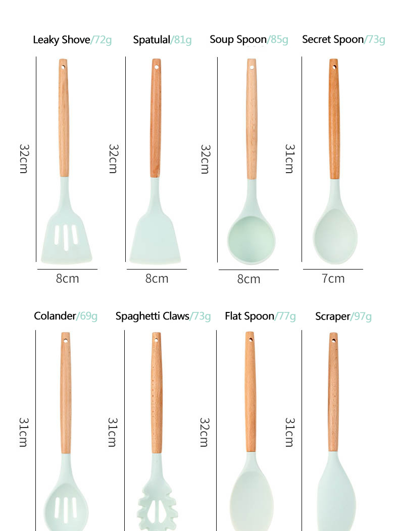 Ensemble d'ustensiles de cuisine