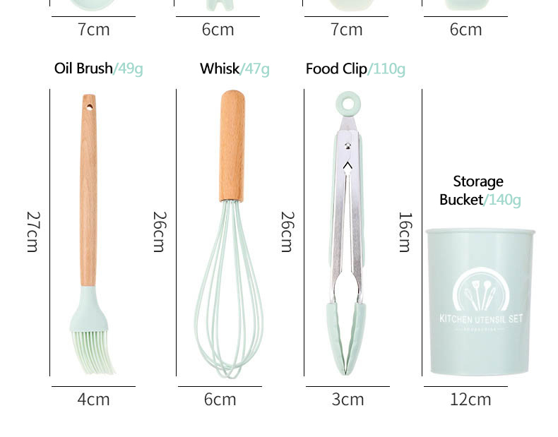 Ensemble d'ustensiles de cuisine