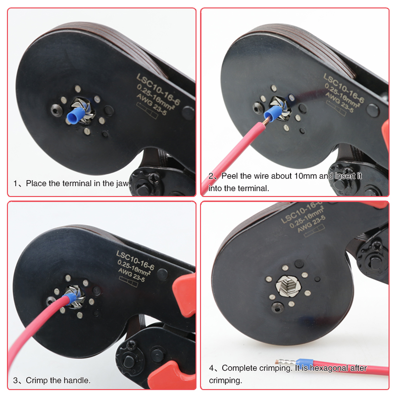 Kit de pinces à sertir, manchons de virole