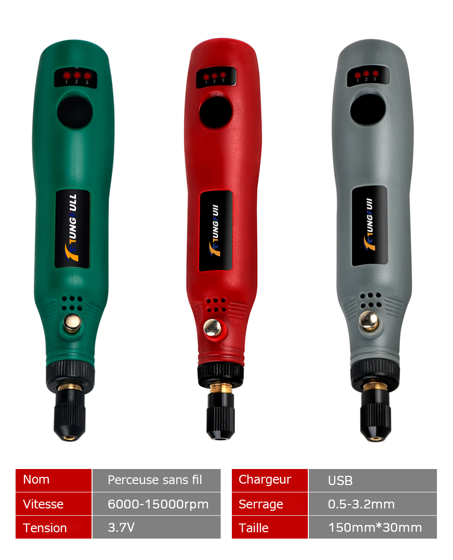 Perceuse électrique sans fil USB