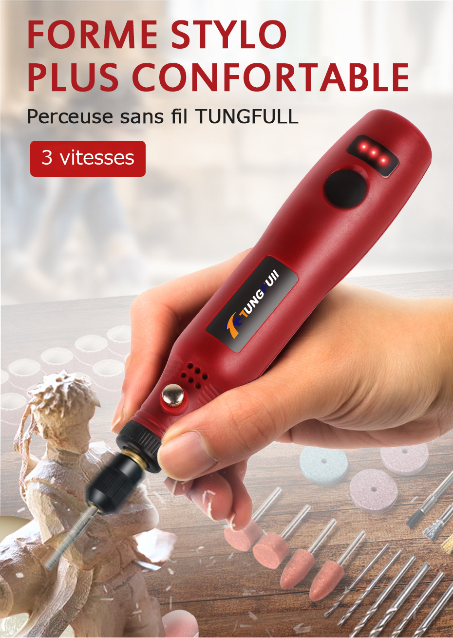 Perceuse électrique sans fil USB