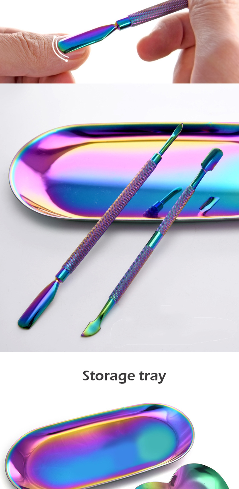 Ciseaux à cuticules en acier inoxydable