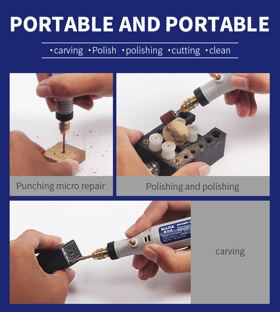 HILDA 18V stylo de gravure Mini perceuse