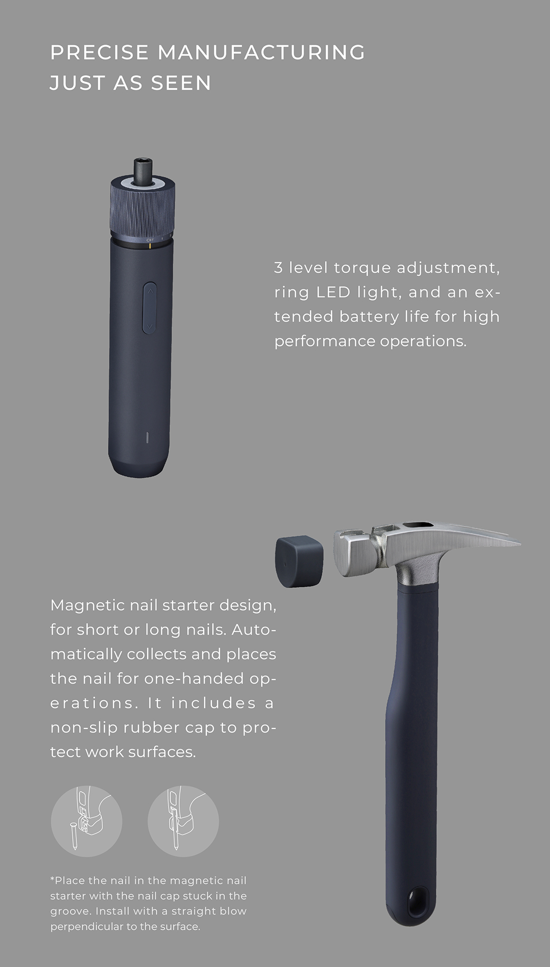 HOTO – tournevis électrique, Kit d'outils de réparatio HOTO – tournevis électrique, Kit d'outils de réparatio