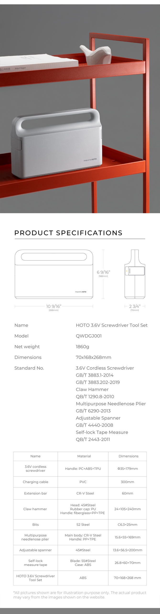 HOTO – tournevis électrique, Kit d'outils de réparatio HOTO – tournevis électrique, Kit d'outils de réparatio