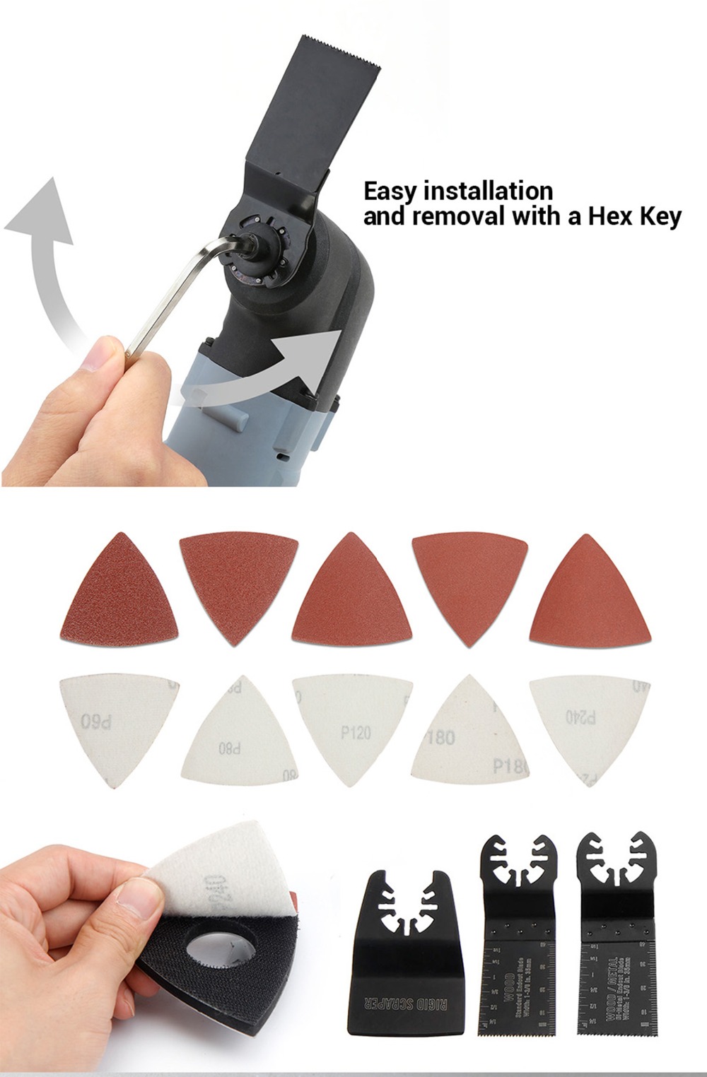 WORKPRO – outils électriques multifonctions oscillants