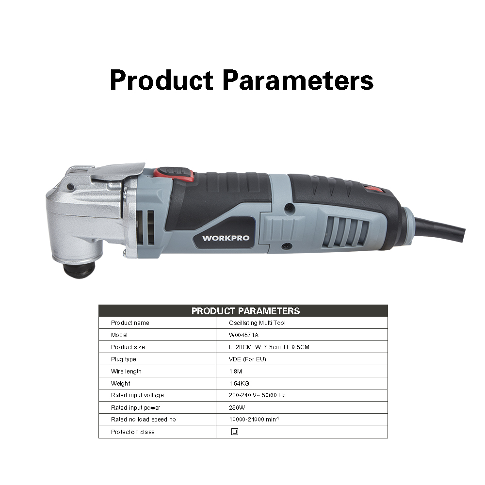 WORKPRO – outils électriques multifonctions oscillants
