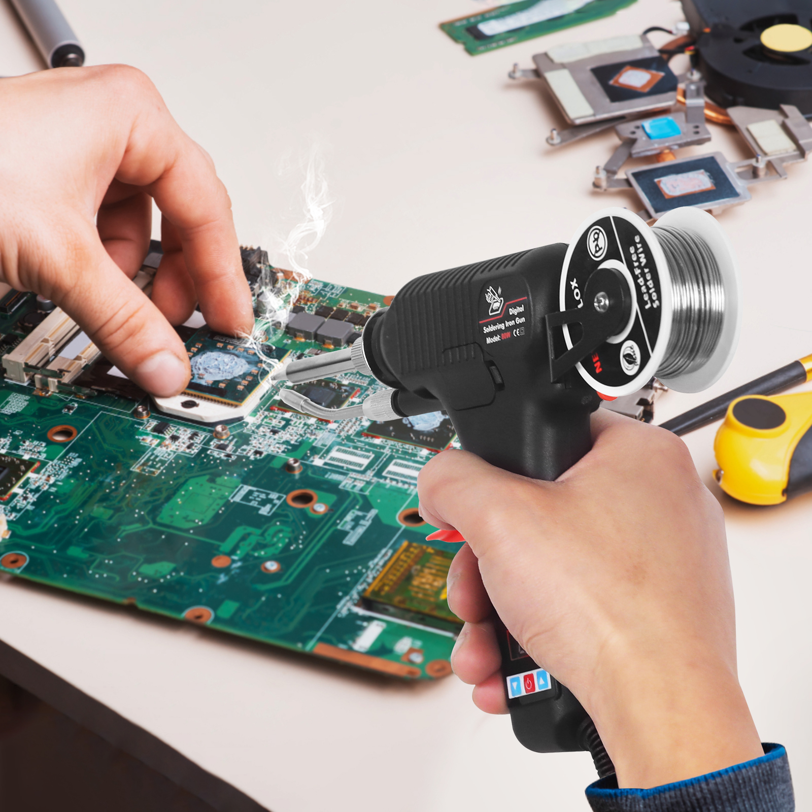 NEWACALOX – pistolet à fer à souder 80W EU/US