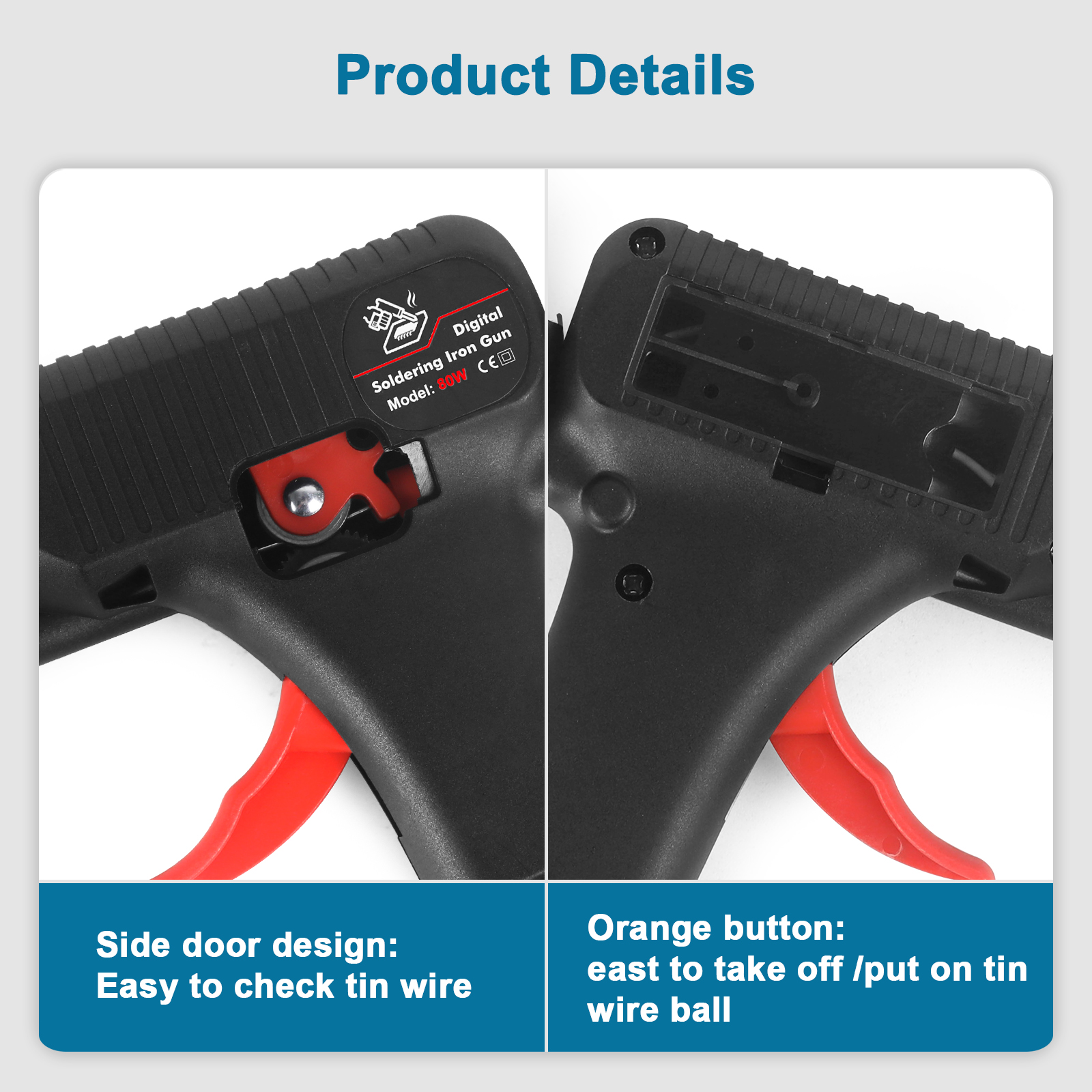 NEWACALOX – pistolet à fer à souder 80W EU/US