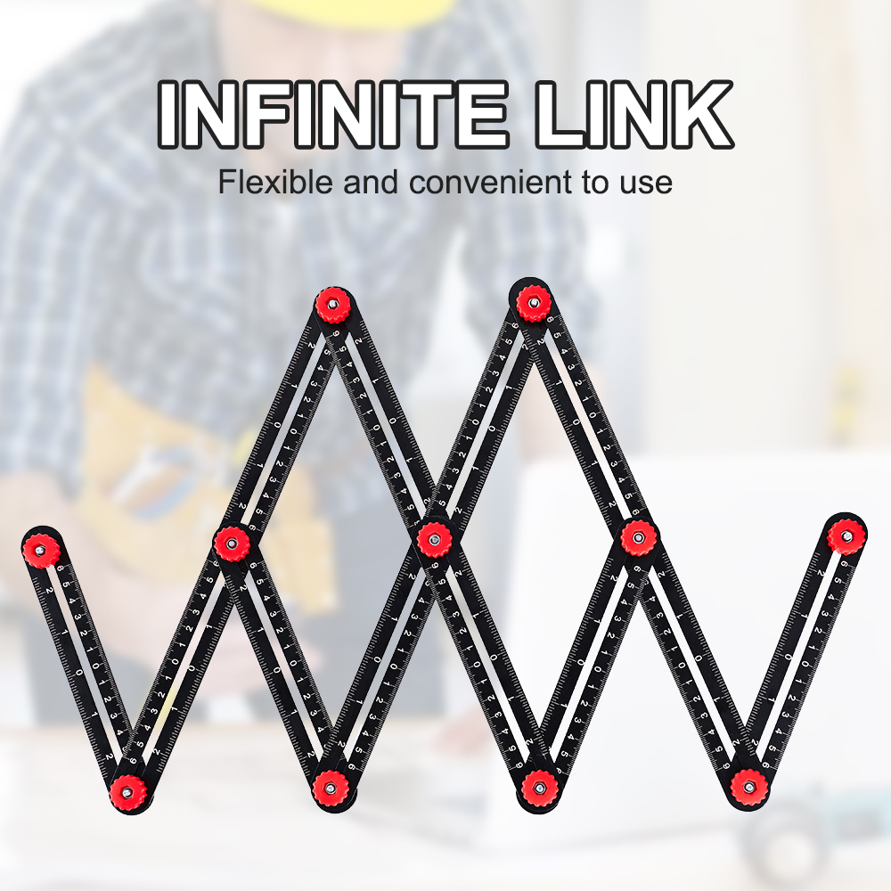 Règle de mesure multi-angle en alliage